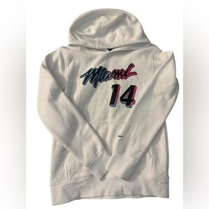 NBA Boy’s Miami Heat Tyler Herro White Hoodie| M 10/12